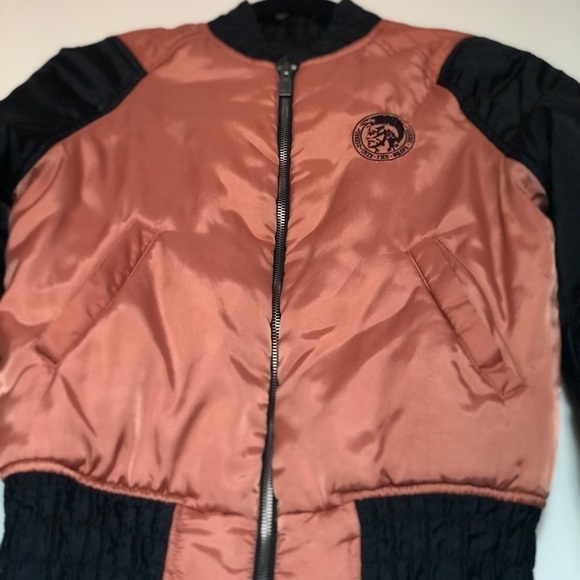 [DIESEL] Reversible Bomber Varsity Jacket - Picture 3 of 8